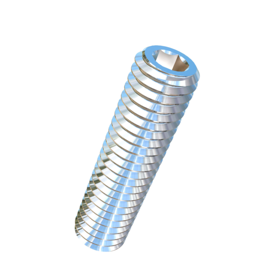 Titanium #10-32 X 3/4 inch UNF Allied Titanium Set Screw, Socket Drive with Flat Point