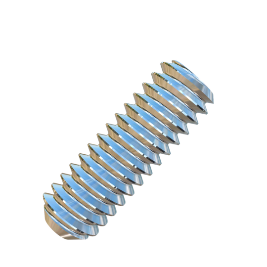 Titanium #5-40 X 3/8 inch UNC Allied Titanium Set Screw, Socket Drive with Flat Point and 3A Threads