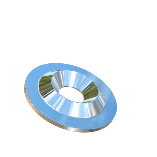 Titanium #8 Countersunk Allied Titanium Flanged Finishing Washer, 82 degree countersink with 5/8 OD