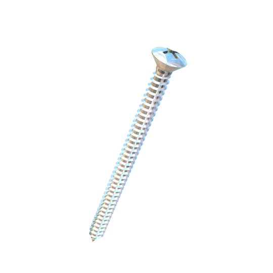 Titanium #8 X 2-1/4 Oval Head, Phillips Drive, Allied Titanium Sheet Metal Screw