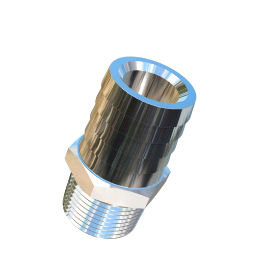 Titanium 1 inch Hose to 3/4 inch NPT Allied Titanium Male Pipe Adapter