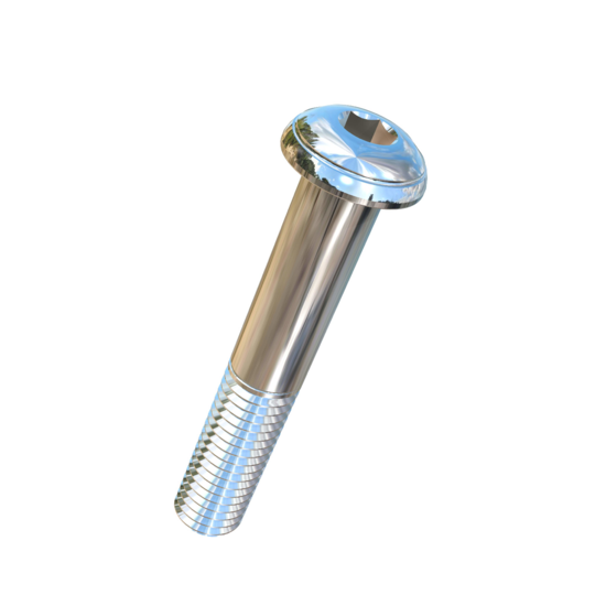 Titanium 1/2-13 X 3 UNC Button Head Socket Drive Allied Titanium Cap Screw with 1-3/8 inches of threads