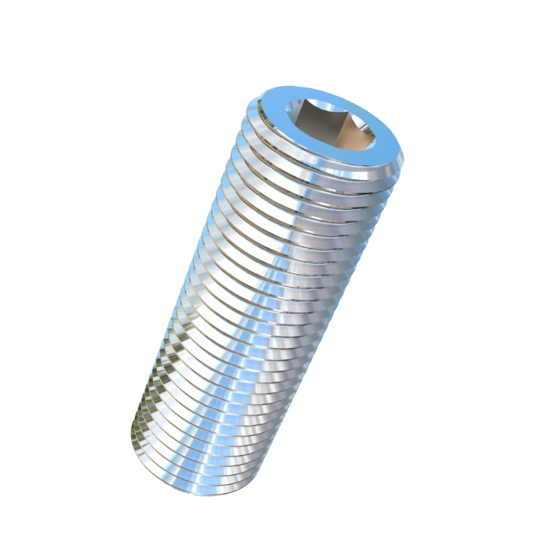 Titanium 1/2-20 X 1-1/2 inch UNF Allied Titanium Set Screw, Socket Drive with Flat Point