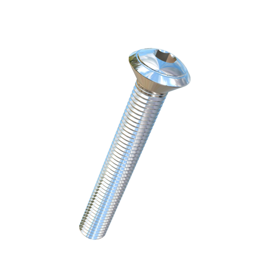 Titanium 1/4-28 X 1-3/4 UNF Oval Head Socket Drive Allied Titanium Machine Screw