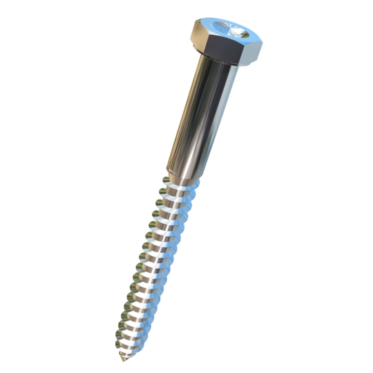 Titanium 3/8 X 4 Dimpled Hex Head Allied Titanium Lag Screw