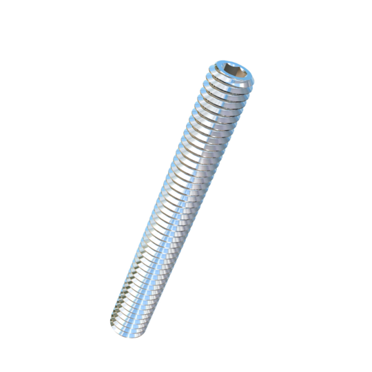 Titanium 5/16-18 X 2-1/2 inch UNC Allied Titanium Set Screw, Socket Drive with Flat Point