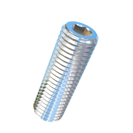 Titanium 5/16-24 X 1 inch UNF Allied Titanium Set Screw, Socket Drive with Cup Point