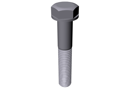 Titanium 5/8-11 X 3-1/2 UNC Allied Titanium Hex Head Flange Bolt (No Dimple), 1.355 Non-threaded