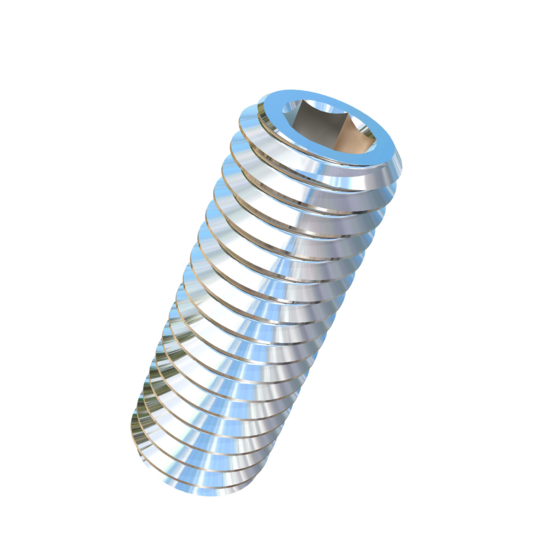 Titanium 7/16-14 X 1-1/4 inch UNC Allied Titanium Set Screw, Socket Drive with Flat Point