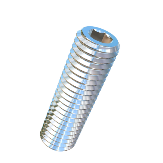 Titanium M12-1.75 Pitch X 40mm Allied Titanium Set Screw, Socket Drive with Cup Point