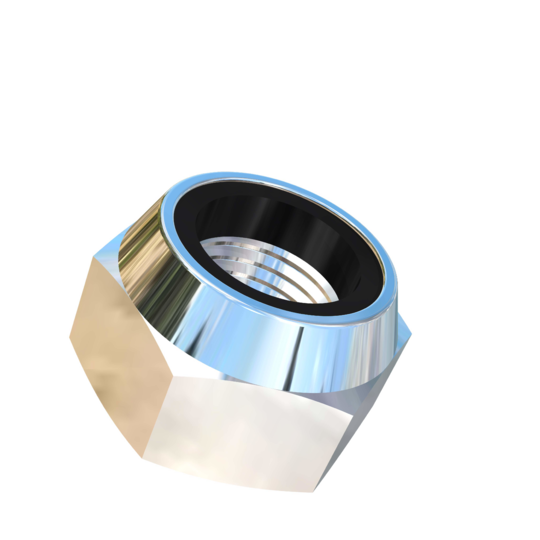 Titanium M15-1.5 Pitch Allied Titanium Hex Lock Nut, Low Profile