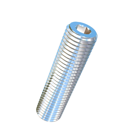 Titanium M2-0.25 Pitch X 8mm Allied Titanium Set Screw, Socket Drive with Flat Point