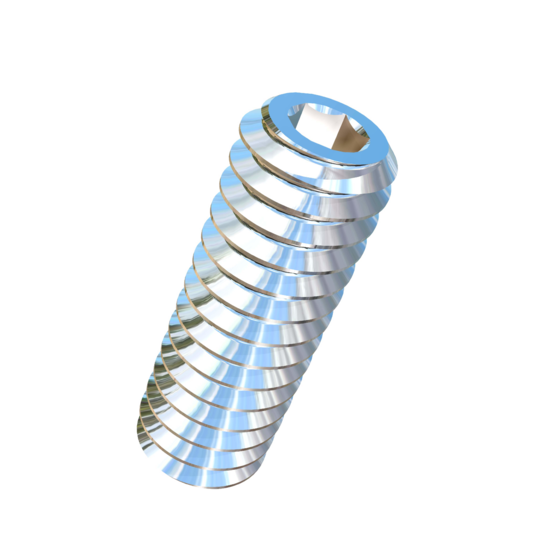 Titanium M2-0.4 Pitch X 6mm Allied Titanium Set Screw, Socket Drive with Flat Point