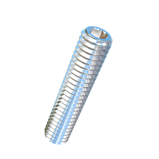 Titanium M2.5-0.45 Pitch X 12mm Allied Titanium Set Screw, Socket Drive with Cup Point