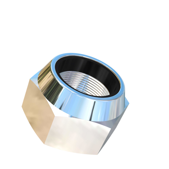 Titanium M22-1 Pitch Allied Titanium Hex Lock Nut, Low Profile