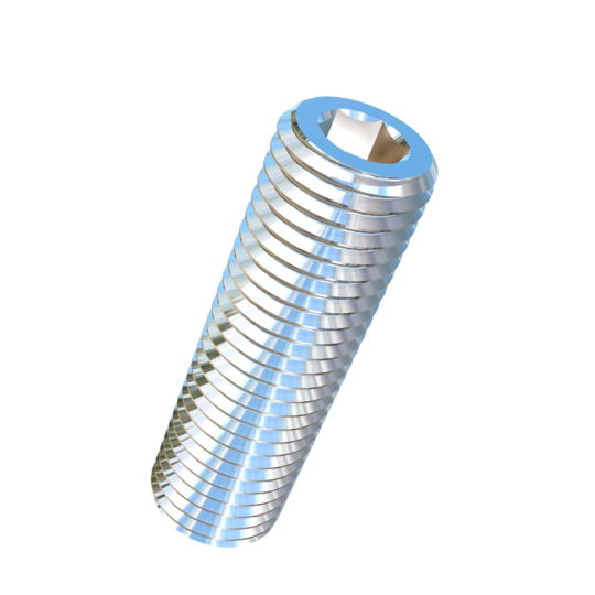 Titanium M6-0.75 Pitch X 20mm Allied Titanium Set Screw, Socket Drive with Cup Point