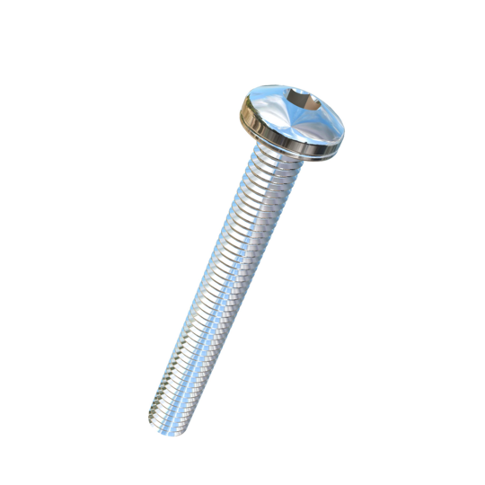 Titanium M6-1 Pitch X 50 mm Pan Head, Socket Drive Allied Titanium Machine Screw